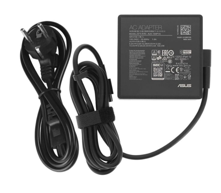 Original 100W USB-C Asus 0A001-01090100 AC Adaptateur Chargeur