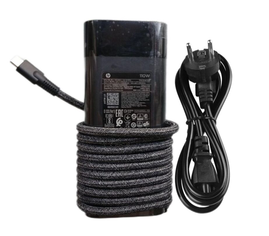 Original 110W USB-C HP Dragonfly G3 473R1AV AC Adaptateur Chargeur