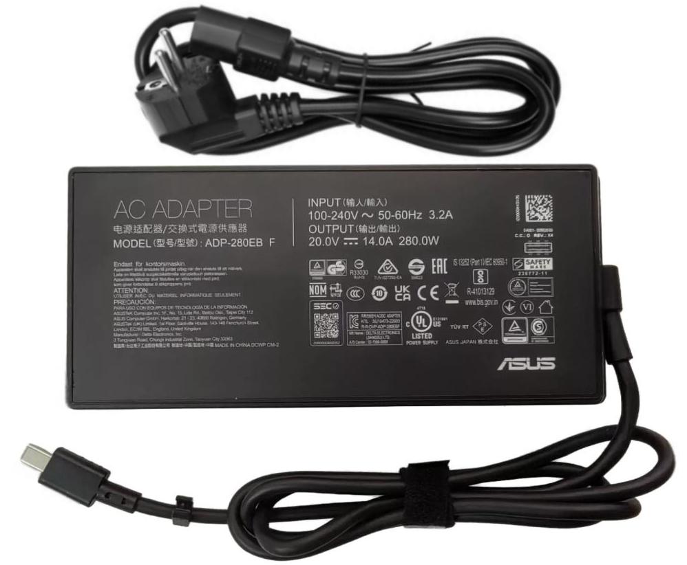 Original 280W Asus ADP-280EB B Rectangle Conn AC Adaptateur Chargeur