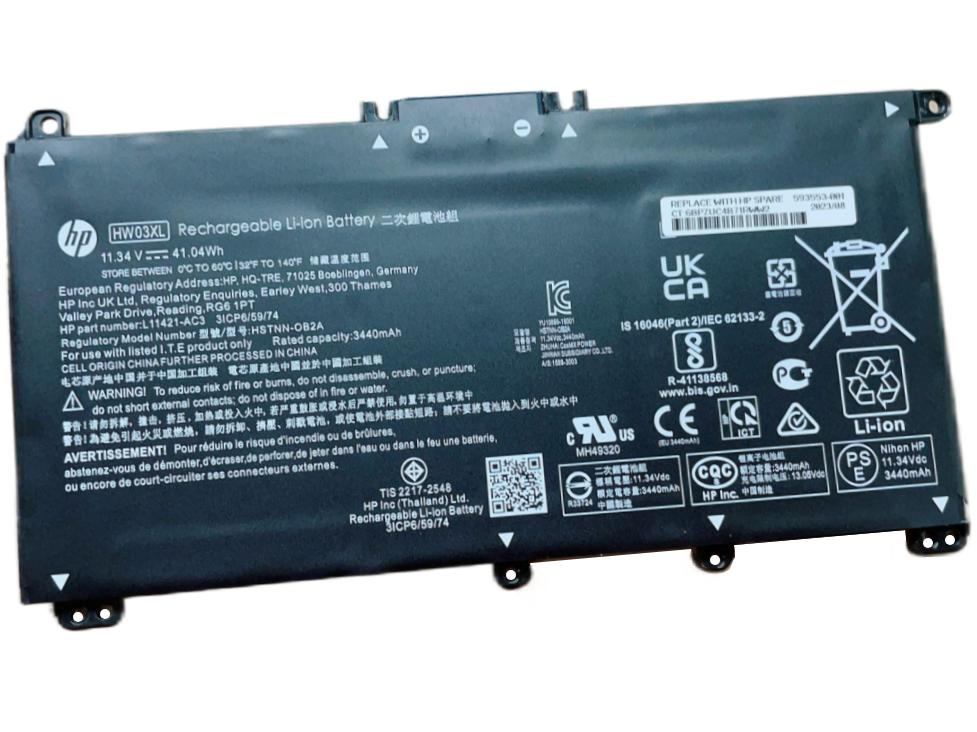 Original 3440mAh 41.04Wh HP 17-c1000 17-cn1000 Batterie