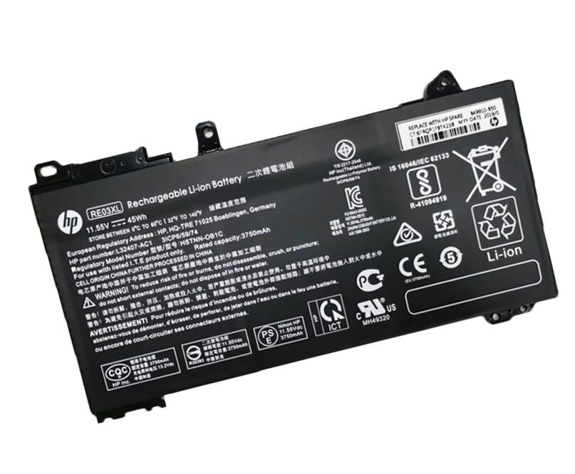 Original 3750mAh 45Wh HP HSTNN-0B1C HSTNN-DB9A Batterie