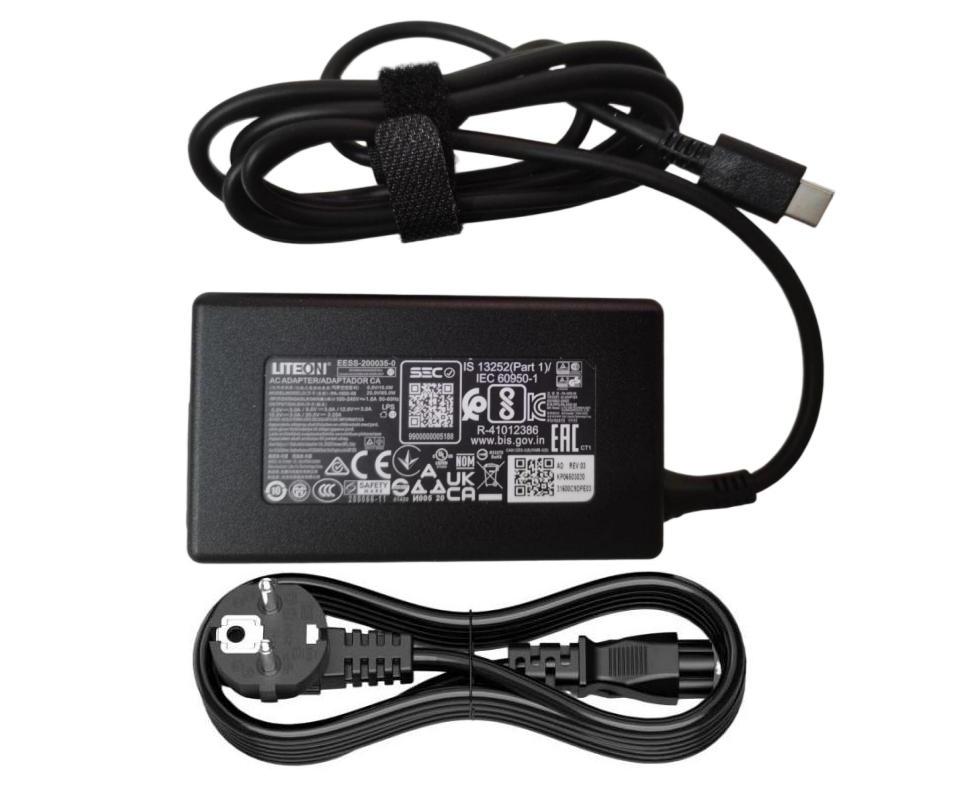 Original 65W Type-C Acer Aspire 5 A517-58GM-54NS AC Adaptateur Chargeur