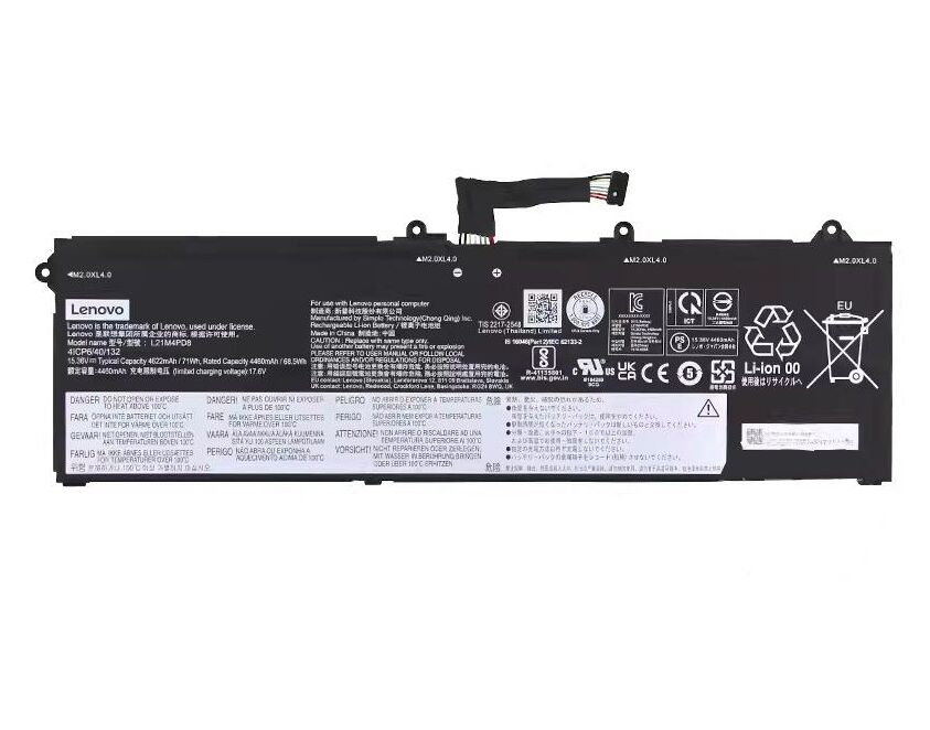 Original 4622mAh 71Wh Lenovo 5B11F09737 SB11F09735 SB11F09739 Batterie