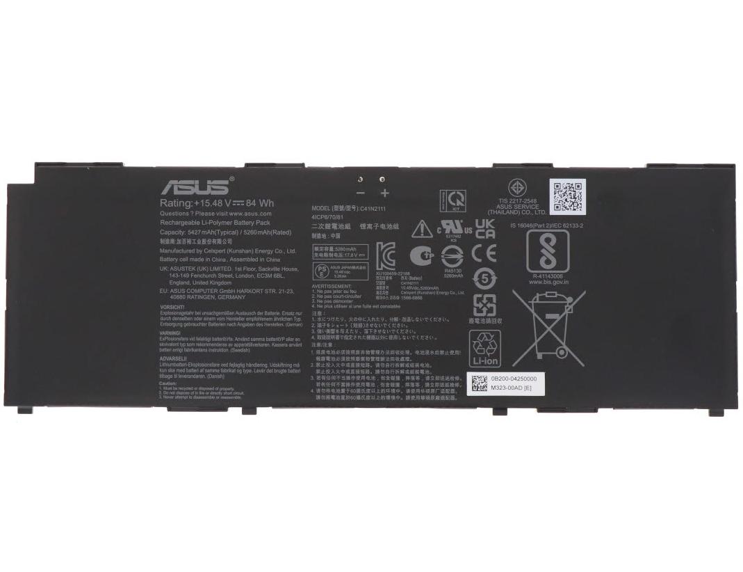 Original 5427mAh 84Wh Asus B5602CBA B5602CVA Batterie