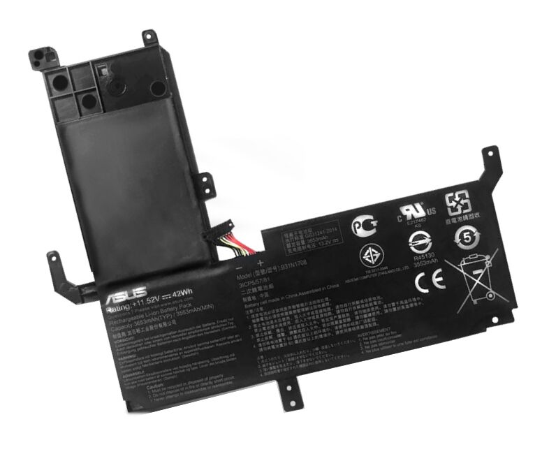 Original 3653mAh 42Wh Asus 0B200-02720000 Batterie