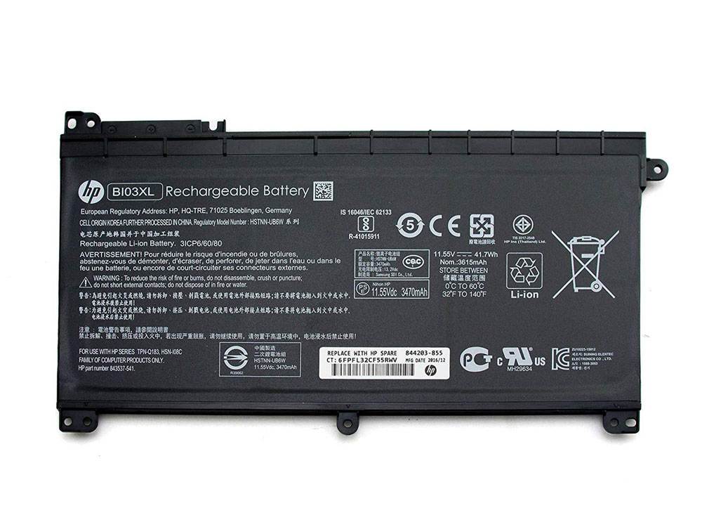 Original 3470mAh 41.7Wh HP Pavilion x360 13-u000nb 13-u003np Batterie