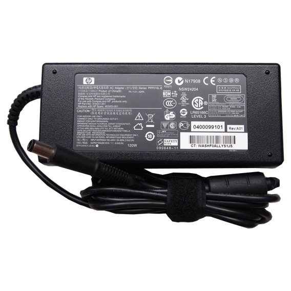 Original 120W HP 384020-001 384020-002 AC Adaptateur Chargeur