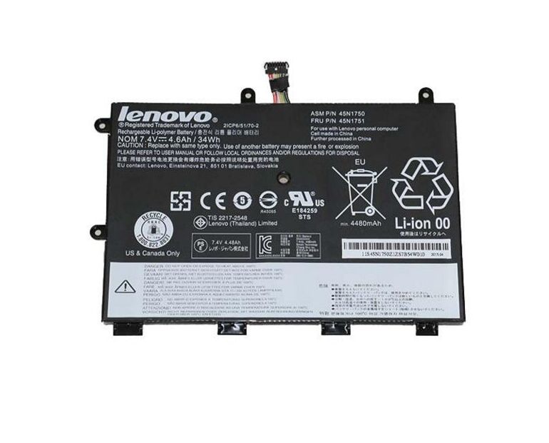 Original 34Wh Lenovo 45N1748 Batterie