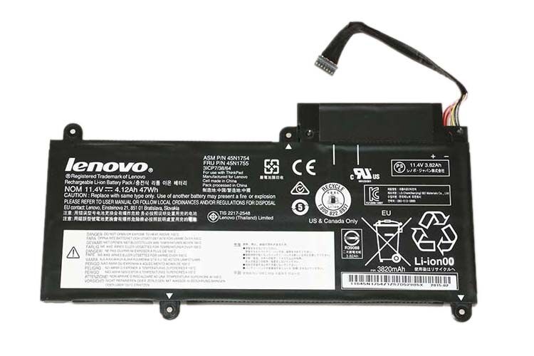 Original 47Wh Lenovo 45N1752 Batterie